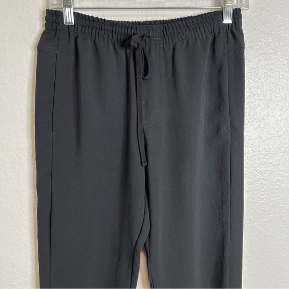 Vince Joggers Women Size 2 Pants Black Lightweight Drawstring High Rise B30 - Picture 2 of 11